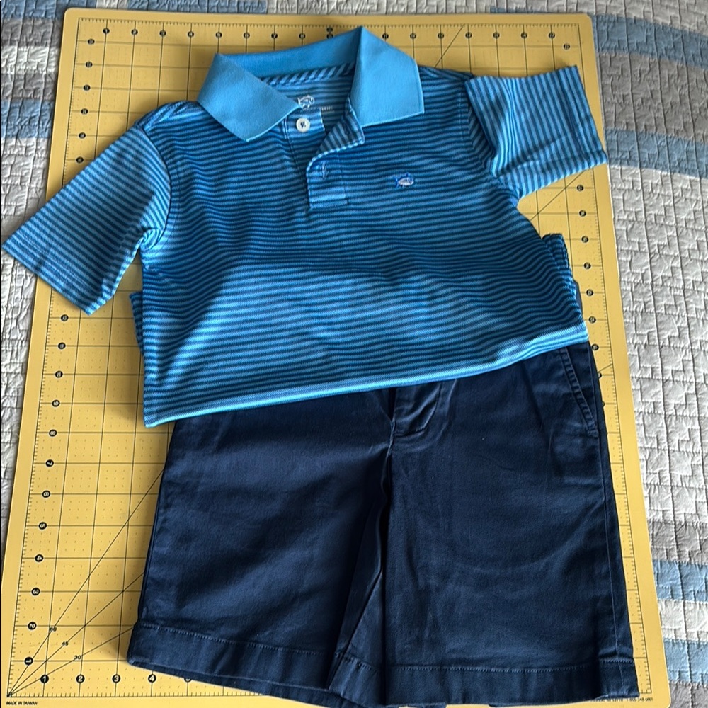 Southern Tide Polo Shirt and shorts bundle